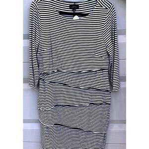 TAHARI Striped Dress - Size 16